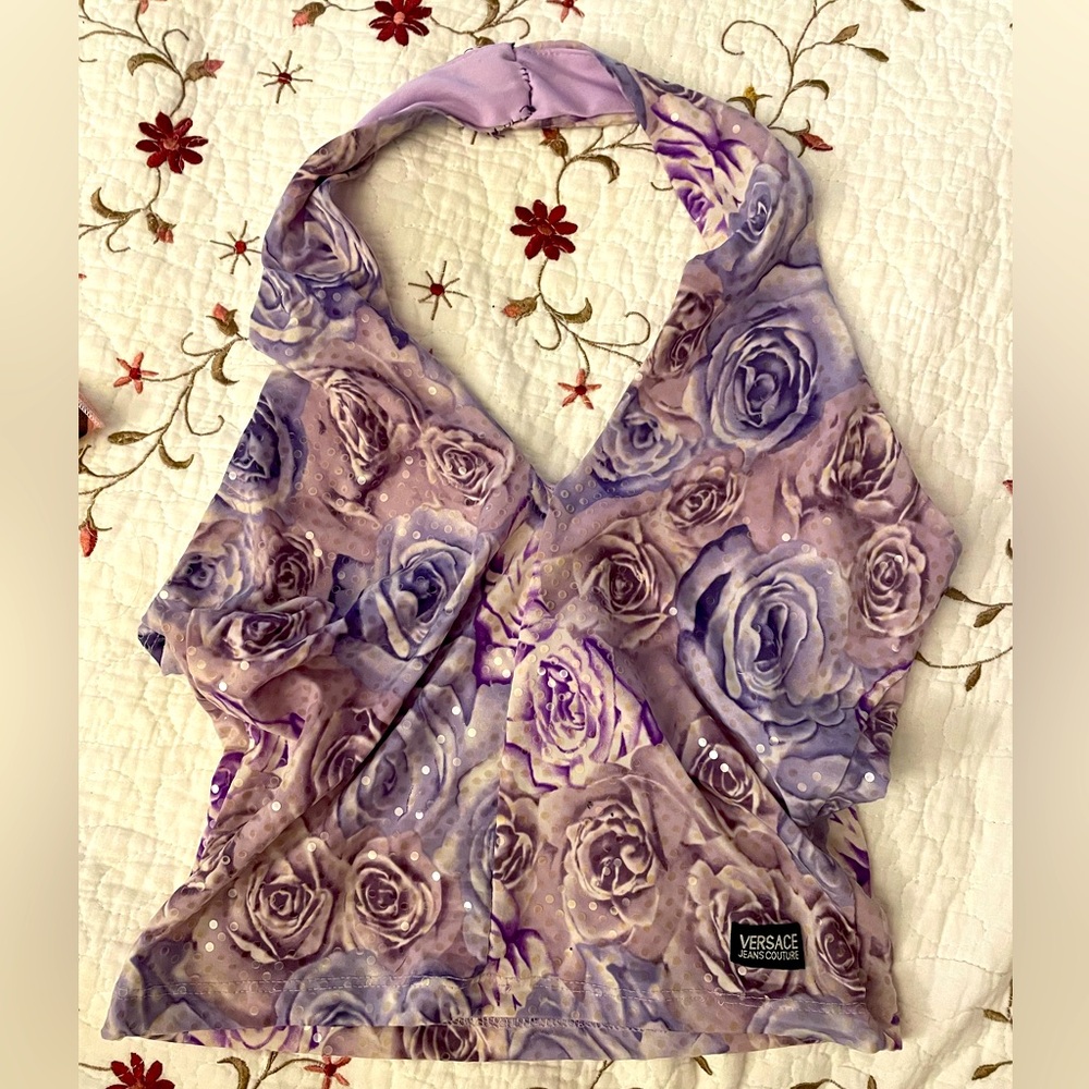 Versace halter top💜